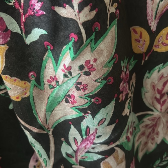 Isabel Marant Etoile Benton Floral Silky Straight Leg Pants Size S - Picture 9 of 10